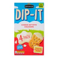 Dip-it Cheese Dip With Crackers 4x43g Emporium